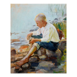 Pôster Pekka Halonen, Boy on the shore CC0171 Finlândia
