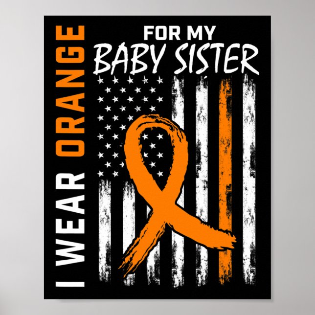 Poster Pela Consciência da Leucemia da Minha Irmã Bebê (Frente)