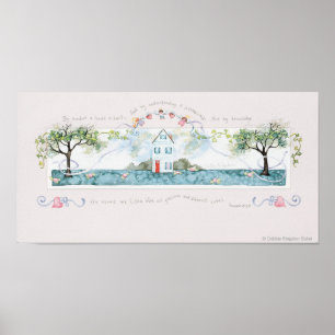 Poster Pela sabedoria uma casa é construída