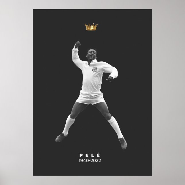 Poster Pelé minimalista - 1940-2022 (Frente)