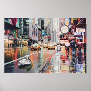 Poster Pelicano do "rodeio" em New York