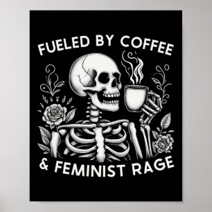Poster Pelo Café &amp; Feminismo Fúria Feminista Amor Com