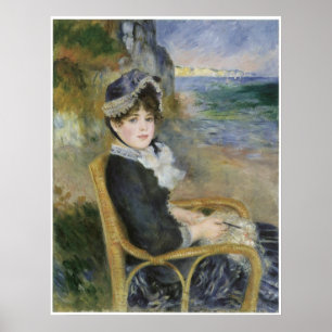 Pôster Pelo Mar, Pierre-Auguste Renoir