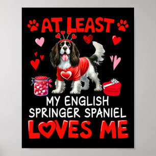 Poster Pelo Menos Inglês Springer Spaniel Me Amando Valen