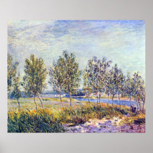 Pôster Pelo prado por Alfred Sisley