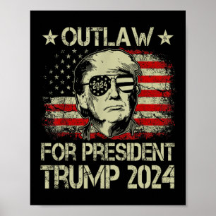 Poster Pelo Presidente Trump 2024