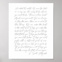 Pelo que vale...F. Scott Fitzgerald Script