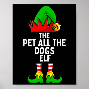 Poster Pelo Todos Os Cães Elfo Correspondência Família Na