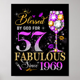 Poster Pelos 57 Anos da Rainha Abençoada por Deus