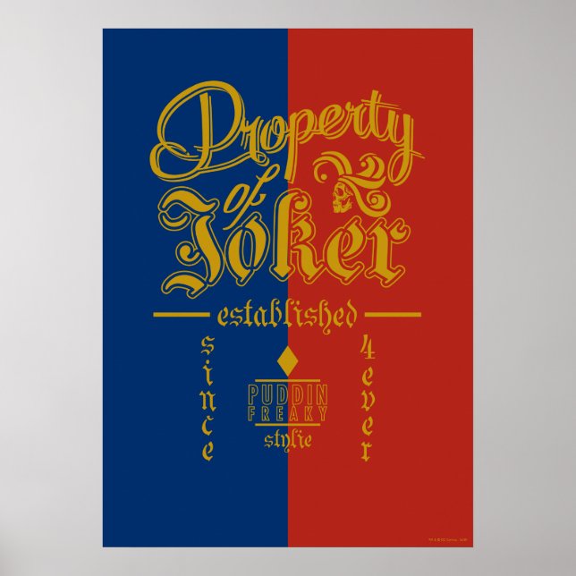 Pôster Pelotão do suicídio | Puddin Freaky (Frente)