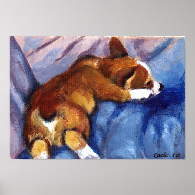 Pôster Pembroke Welsh Corgi Print (Frente)