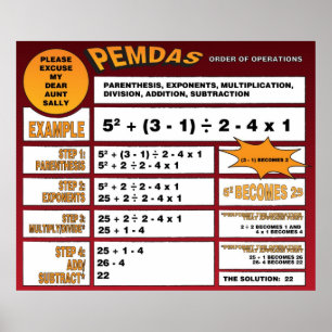 Poster PEMDAS