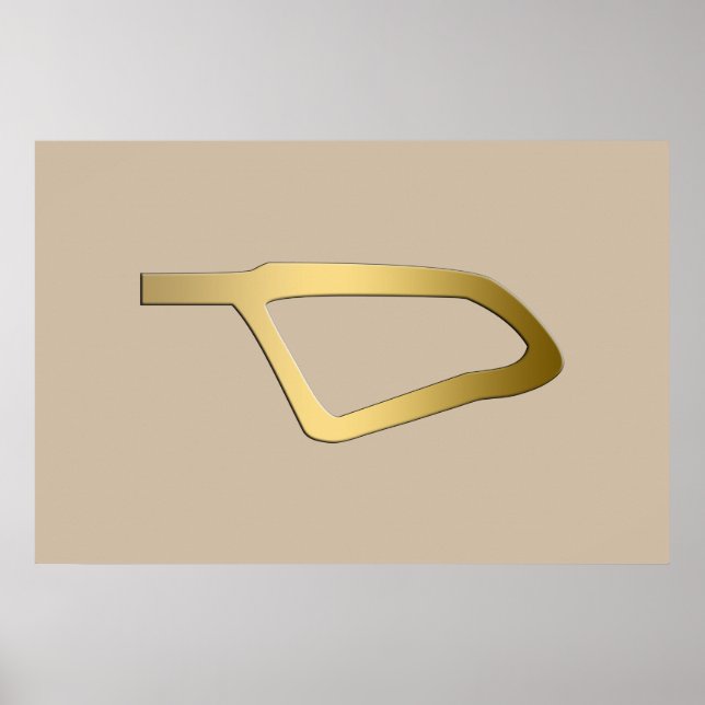 Pôster Pena de Matat - Símbolo egípcio (Frente)