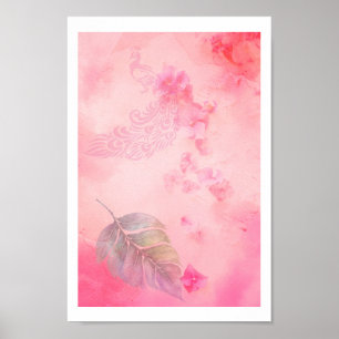 Poster Pena Rosa e Pavão