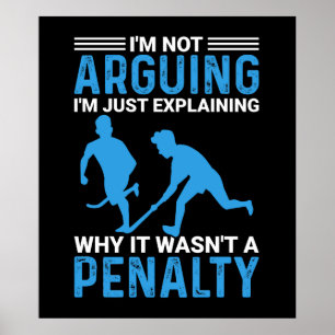 Poster Penalidade do Jogador de Hóquei