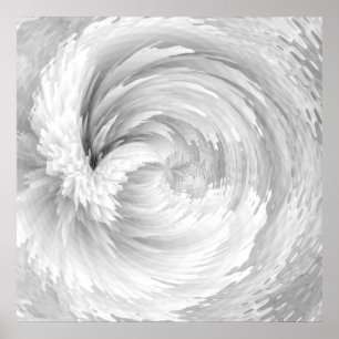 Poster Penas brancas Anjos Abstrato Victorian