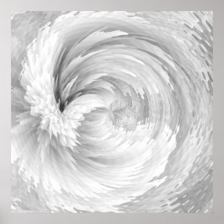 Poster Penas brancas Anjos Abstrato Victorian