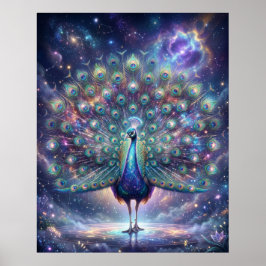 Poster Penas da Galáxia Pavão Cósmico