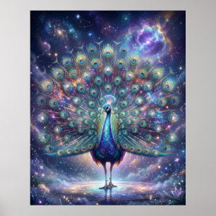 Poster Penas da Galáxia Pavão Cósmico