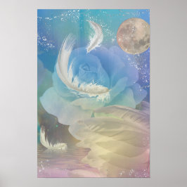 Poster Penas e arco-íris