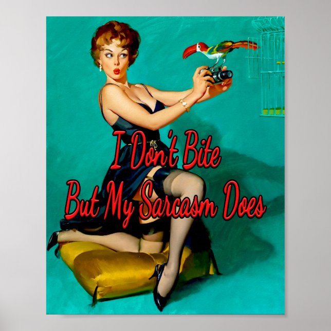 Poster Penas furiosas de 1950 por Gil Elvgren (Frente)