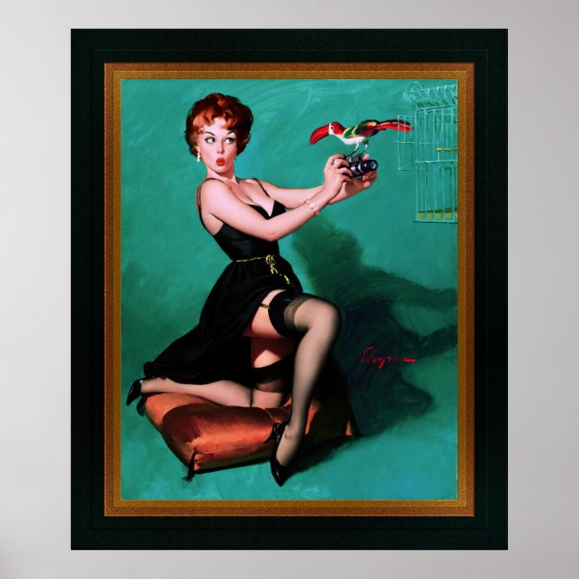 Poster Penas furiosas de Gil Elvgren (Frente)