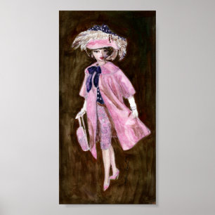 Poster Penas, Mauvy Silk & Suede: Moda Doll Matisse