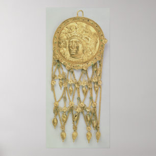 Poster Pendente com a cabeça de Athena Parthenos