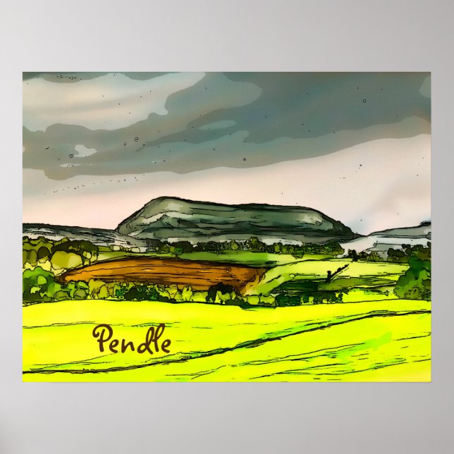 Poster Pendle Hill (Frente)