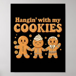 Poster Pendurado Com Meus Biscoitos Amante de Biscoito de