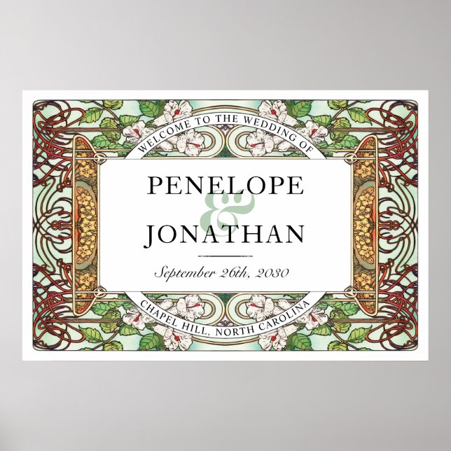 Poster PENELOPE 01 A - Sinal de boas-vindas de casamento  (Frente)