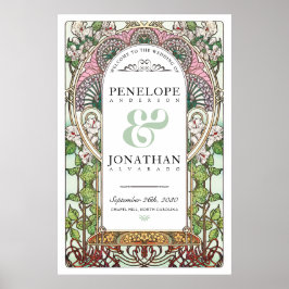 Poster PENELOPE 01 A - Sinal de boas-vindas de casamento 