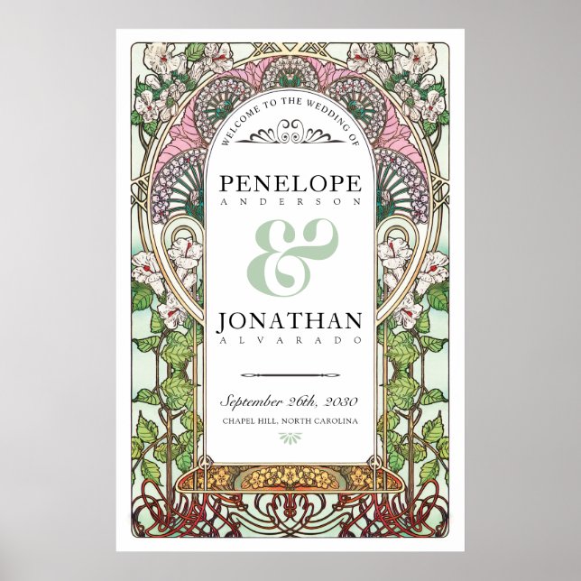 Poster PENELOPE 01 A - Sinal de boas-vindas de casamento  (Frente)