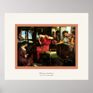 Pôster Penélope e o ~ John W.Waterhouse dos pretendentes