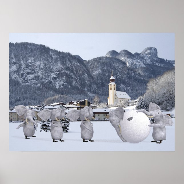 Pôster Pengphants doces (Frente)