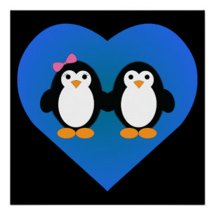 Pôster Penguin Love