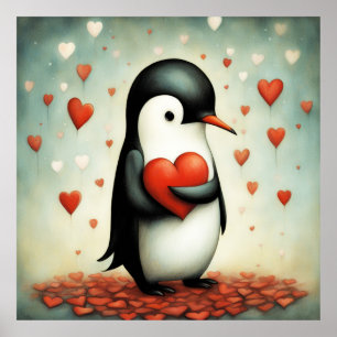 Poster Penguin Love 1