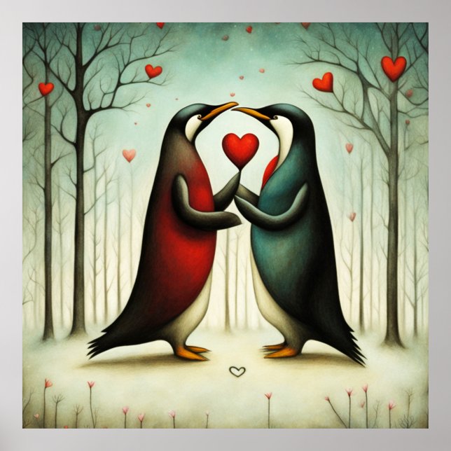 Poster Penguin Love 2 (Frente)