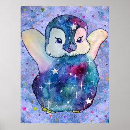 Poster Penguin named Button