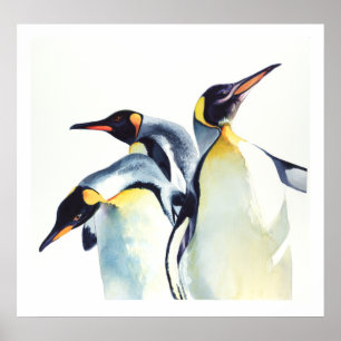 Pôster "Penguin Trio" Willife Art