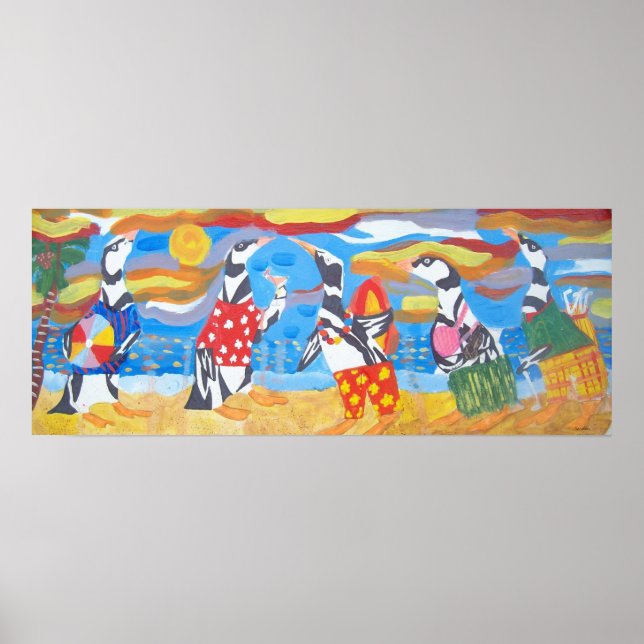 Pôster Penguin Vacation (Frente)