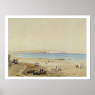 Poster Penhasco Culver, Ilha de Wight (a/c, caneta & tint