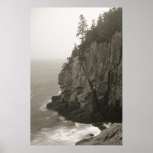 Poster Penhasco do mar na cabeça de Quoddy, Maine