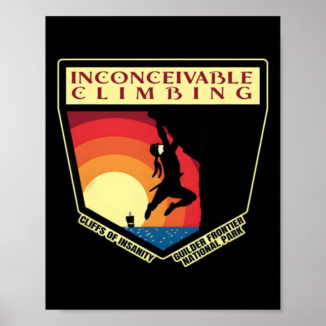 Poster Penhascos De Loucura Inconcebíveis Guilhas De Esca (Frente)