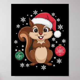 Poster Penhor Natal de Esquilo Natal