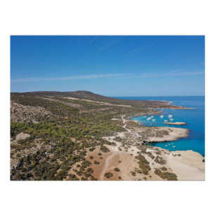 Pôster Península de Akamas e Paphos Azuis, Chipre