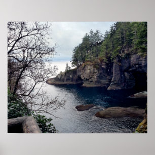 Pôster Península de Olimpiadas de Cape Flattery - Washin