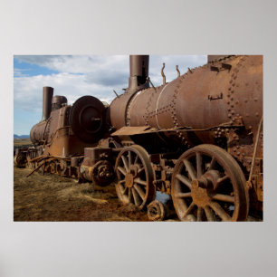Poster Península de Seward, Alasca, Trem para Nenhuma Par