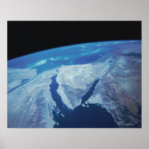 Poster Península do Sinai do Espaço