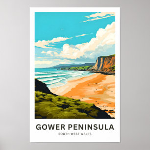 Poster Península do Sul do País de Gales